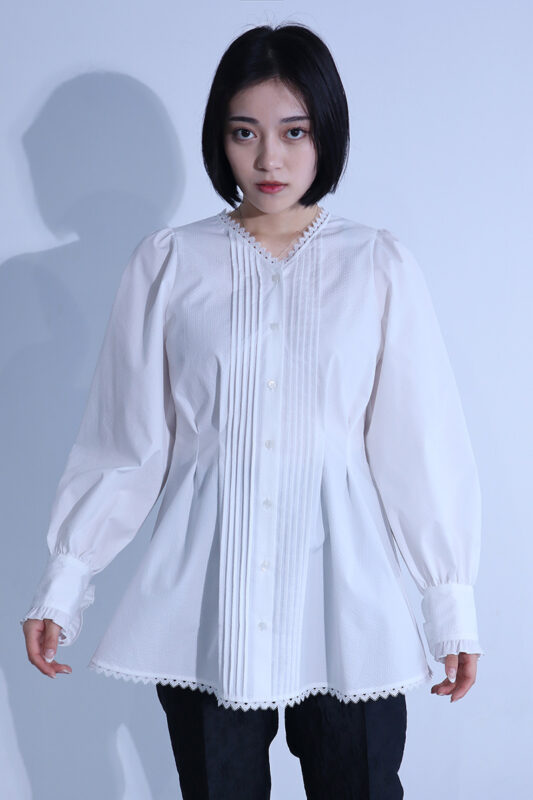 DOUBLE FRILL BLOUSE
