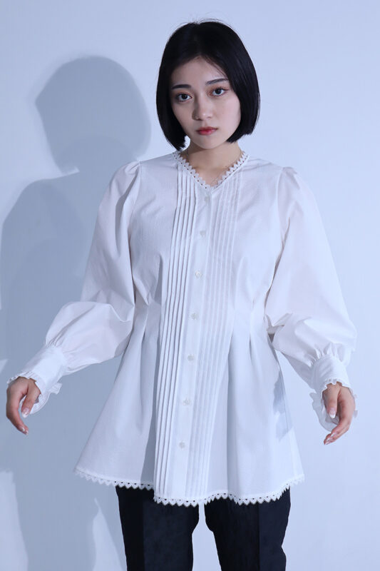 DOUBLE FRILL BLOUSE